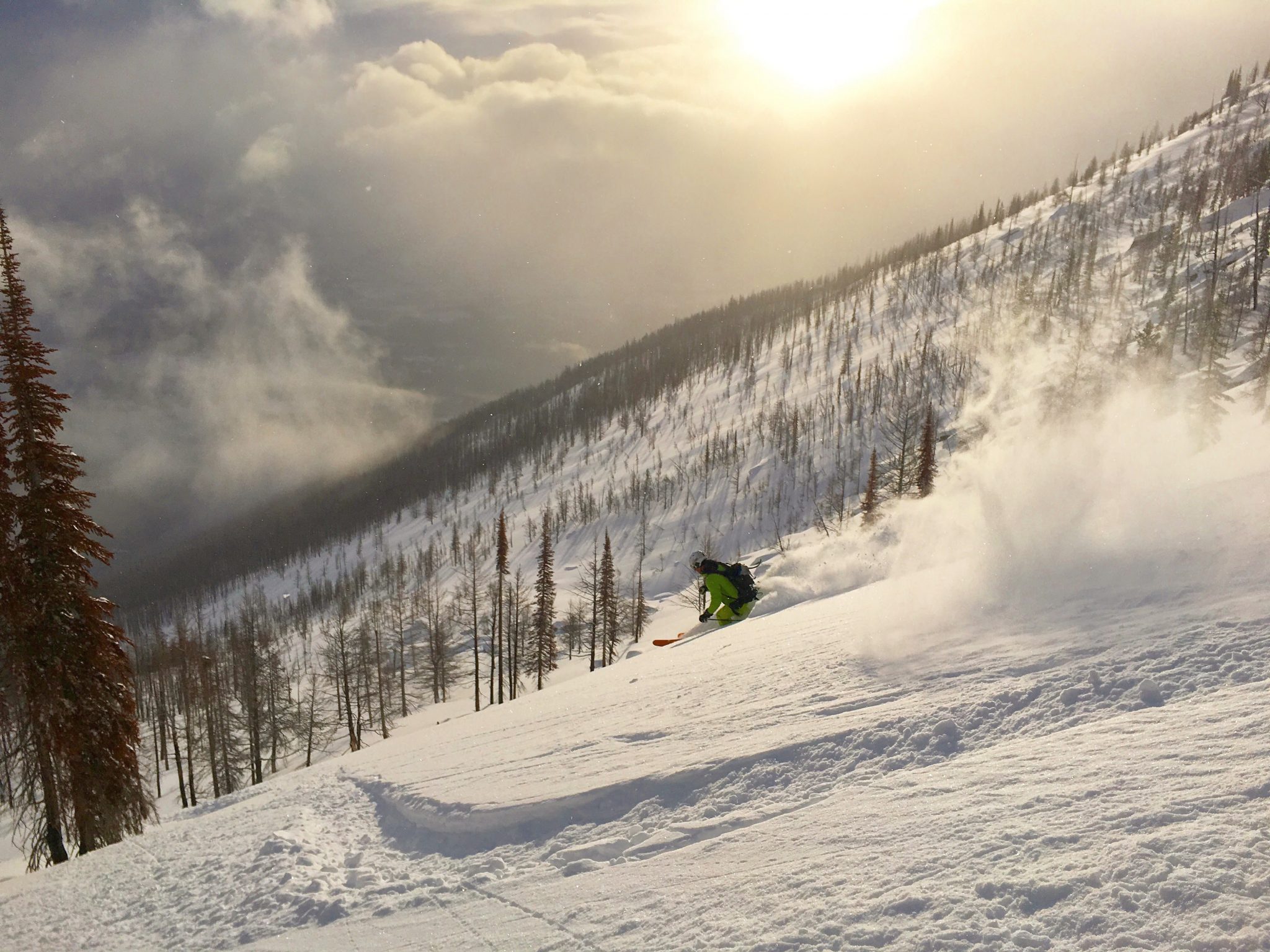 Montana Backcountry Skiing - Downing Mountain Lodge